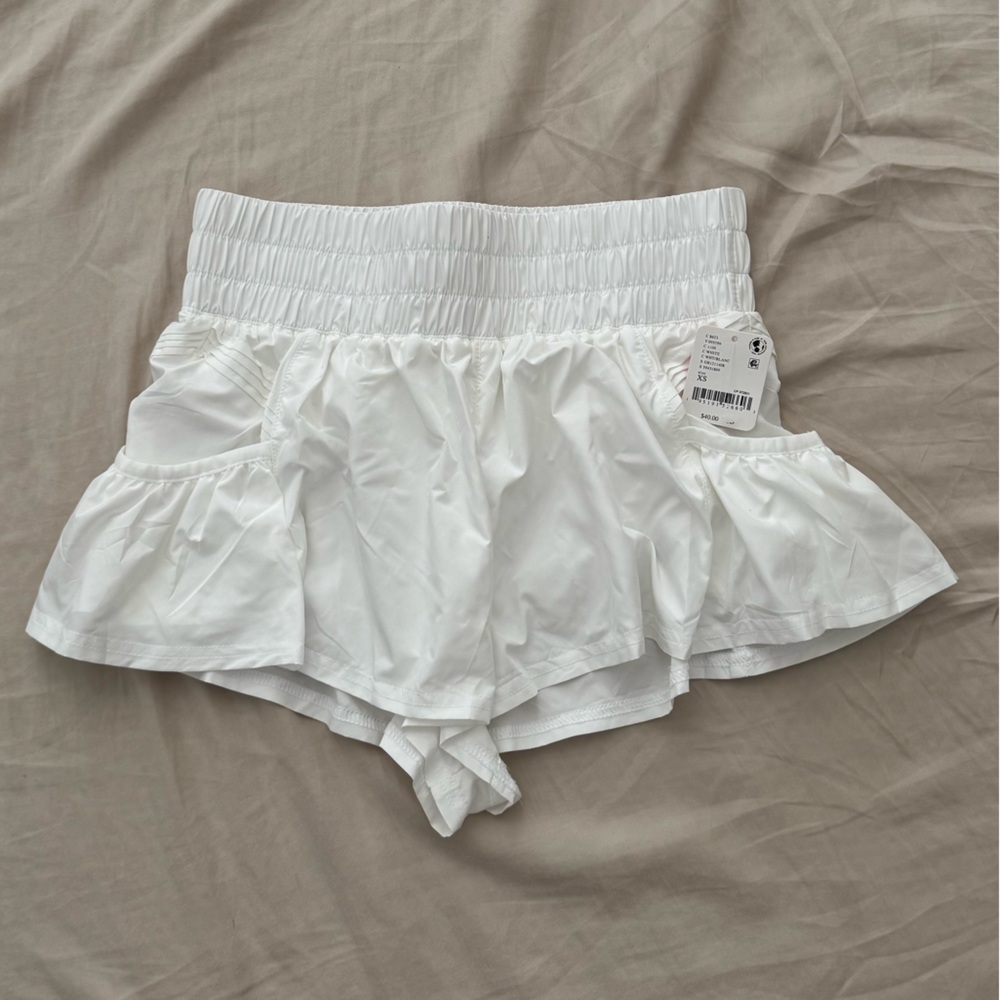 FP Movement by Free People White Athletic Shorts